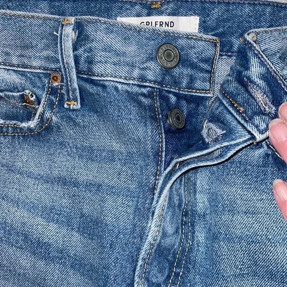 GRLFND KARONINA NWOT SIZE 27 HIGHRISE STRAIGHT DISTRESSED REVOLVE 228.00 - Picture 7 of 12